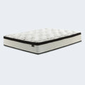 Ashley Chime 12 inch hybrid plush mattress featuring gel memory foam for pressure relief.
