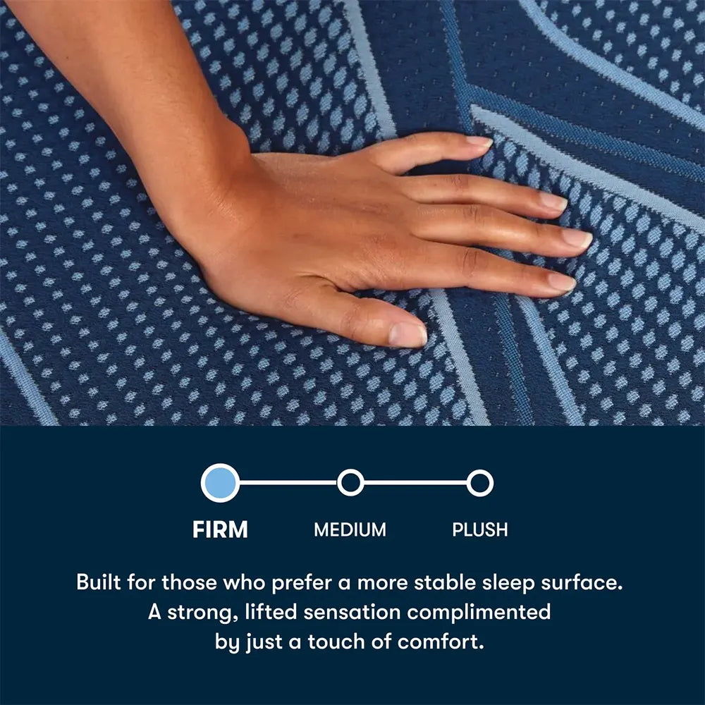 Serta iSeries NXG 1500 Luxury Firm mattress firmness scale for stable and supportive sleep.
