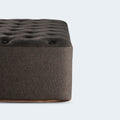 Detailed shot of the Tommie Copper Core Znergy mattress corner highlighting the copper-infused fabric and tufted plush top.
