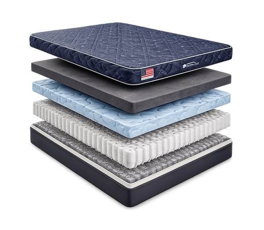 Wave 13.5" Medium Hybrid Mattress By Americanstar