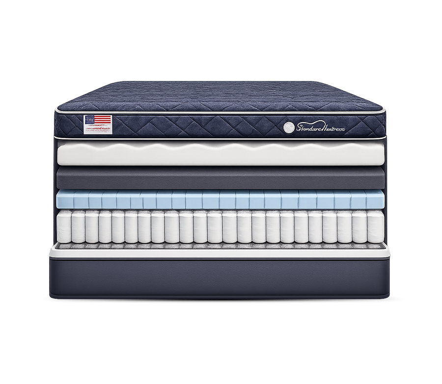 Wave 14.5" Plush Hybrid Mattress by Americanstar