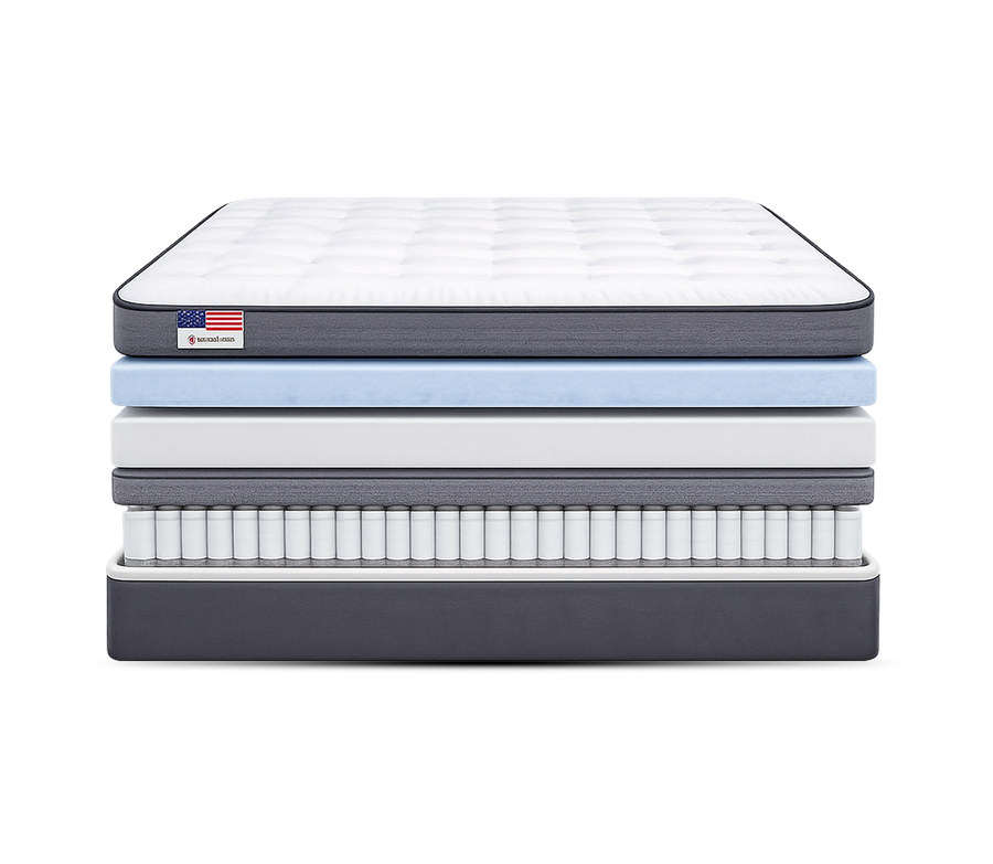 Aria 12" Medium Mattress By Americanstar