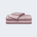 Mauve BEDGEAR Hyper-Cotton sheet set, stylish and breathable moisture-wicking bedding.
