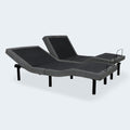 Split King iDealBed Smart 5i articulated bed base set demonstrating independent head and foot movement for personalized comfort.
