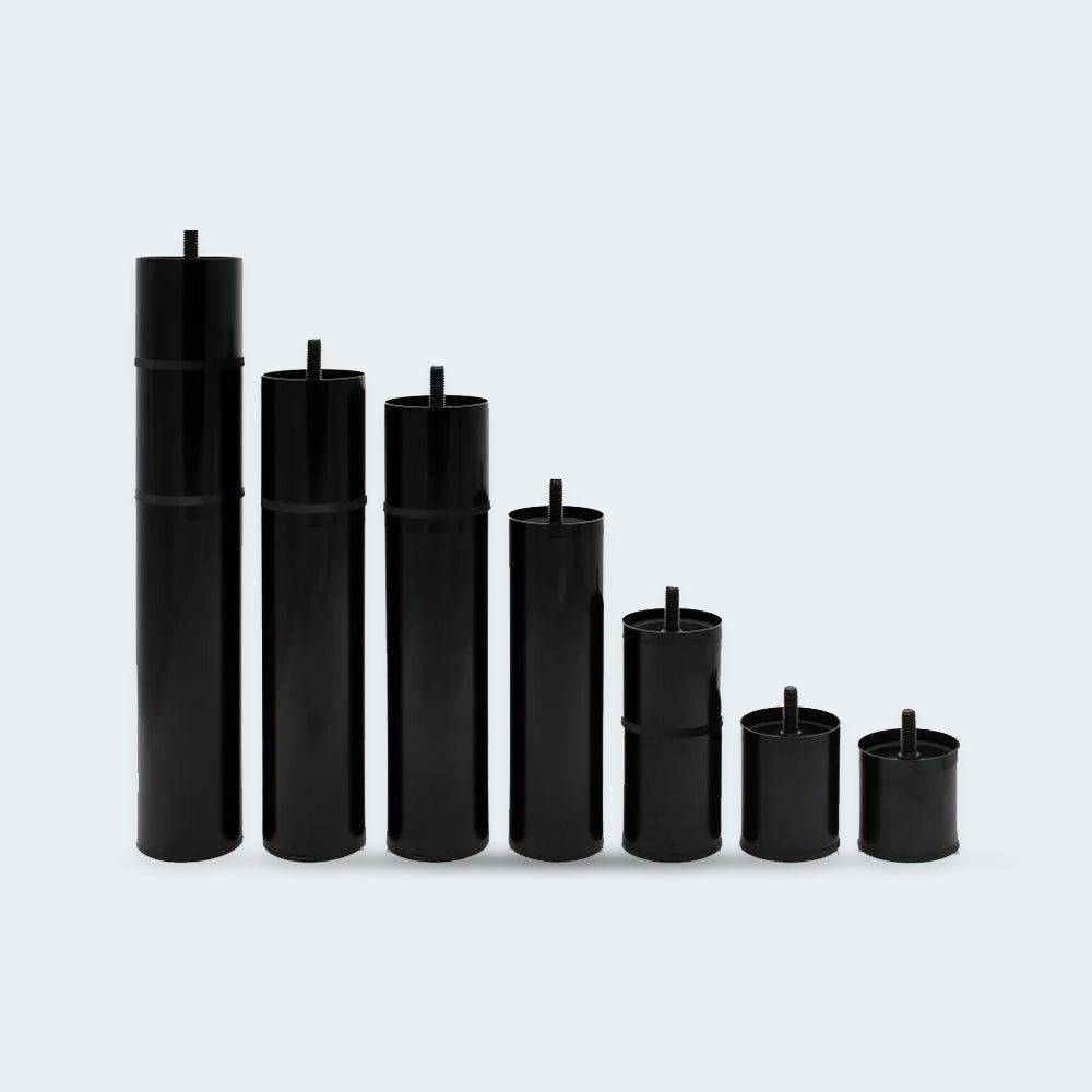 Set of adjustable height legs for the iDealBed Smart 4i base, allowing for customizable bed height from low-profile to high-clearance.
