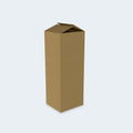 Eco-friendly brown shipping box for the WinkBeds Blue 15-inch Luxury Firm Mattress, showcasing the convenient mattress-in-a-box delivery system.
