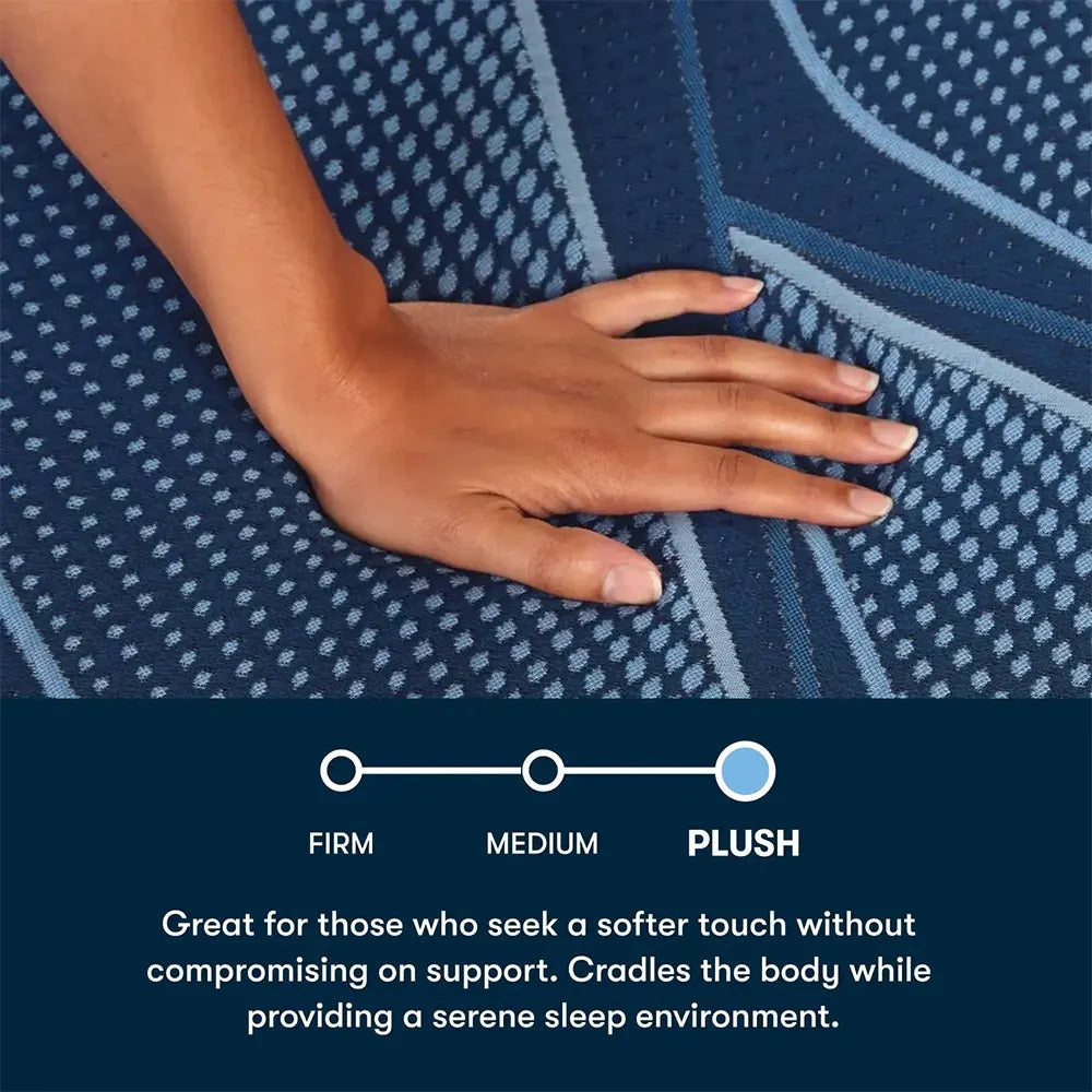 Serta iSeries NXG 2500 plush comfort level scale, ideal for those seeking a soft, cradling sleep surface.
