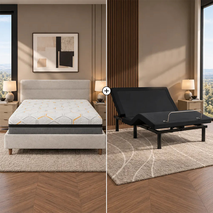 South Bay Copper-Gel 14inch Plush & South Bay Lumbar S6 Adjustable Bundle by Cloudy