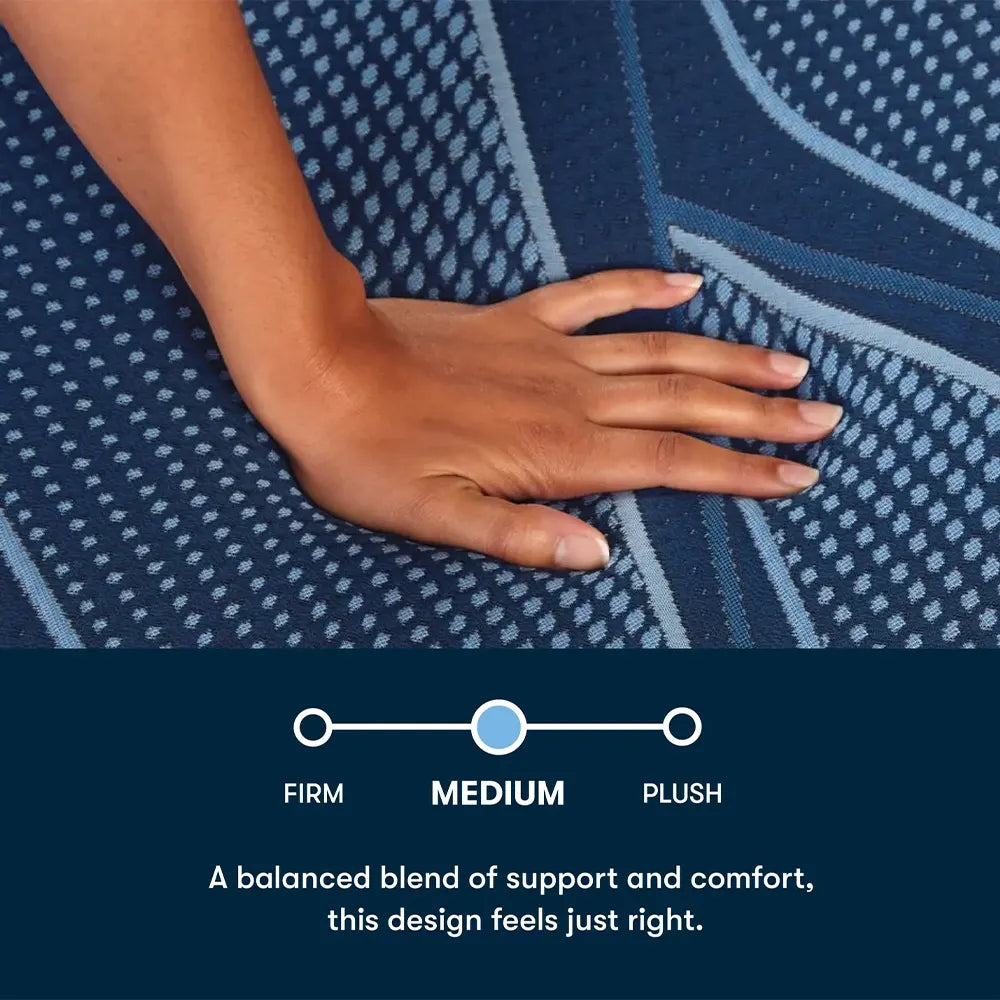  Serta iSeries NXG 3500 medium firmness scale, providing a perfect blend of support and comfort.