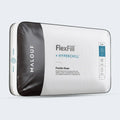 Malouf FlexFill + HyperChill hybrid pillow retail box highlighting 4x cooling tech and flexible shape.
