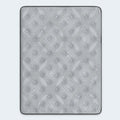 Top-down view of the Comfort Plus 10 Inch Medium Mattress showing the breathable quilted knit surface and cooling fabric texture.
