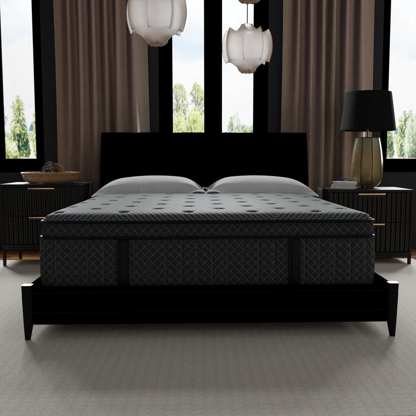 Allureluxe™ Classic Bamboo Hybrid - Cooling Lumi Bands™ -  Patented Edge Support Plush 14 inch Mattress By South Bay
