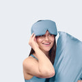  Light blue BEDGEAR Hyper-Silk Performance Sleep Mask featuring breathable, friction-free performance fabric.