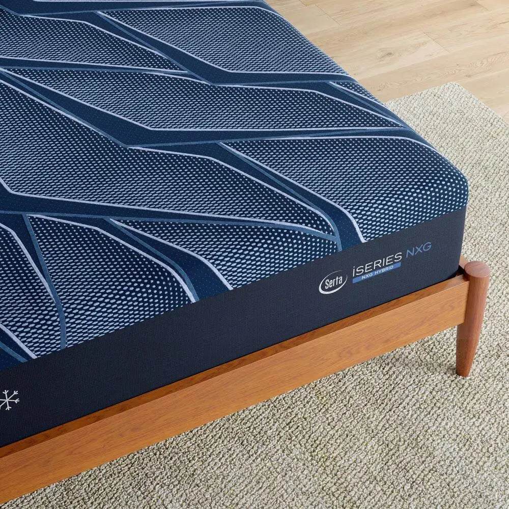 13.5 inch side profile of the Serta iSeries NXG 3500 hybrid mattress highlighting durable construction.
