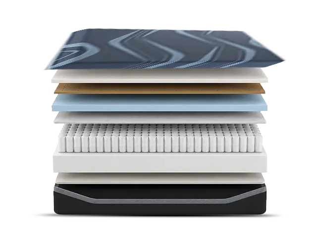 ActiveAlign Reactive Copper Zoned Patented Edge Support - Foam Encased Medium-Soft 14 inch Hybrid  Mattress By South Bay