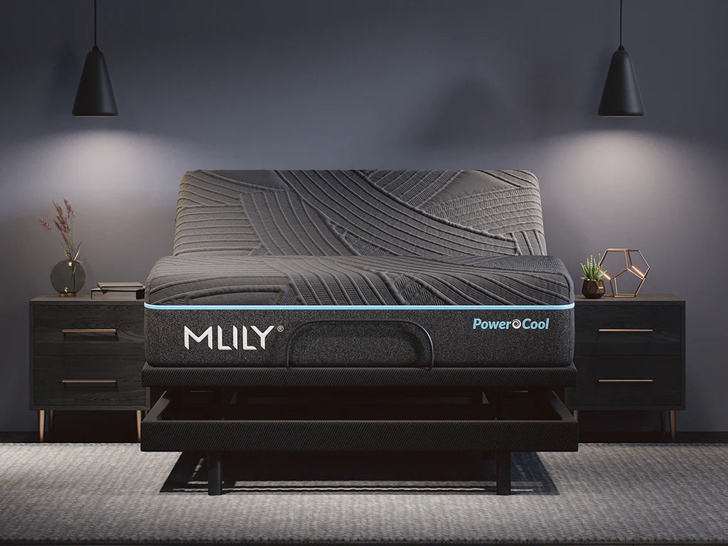 PowerCool Bundle Smart Bed – Active Cooling Technology, Adjustable Base +Cooling Mattress 11.5 Inch Luxury Sleep System By MLILY