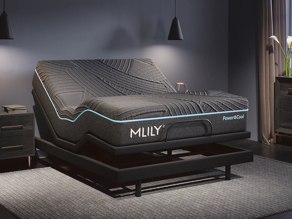 PowerCool Bundle Smart Bed – Active Cooling Technology, Adjustable Base +Cooling Mattress 11.5 Inch Luxury Sleep System By MLILY