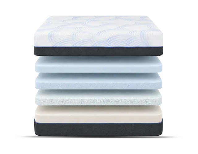 WellFlex Ice ActiveTemp Cooling, Pressure Relief Memory Foam 12 Inch Mattress By MLILY