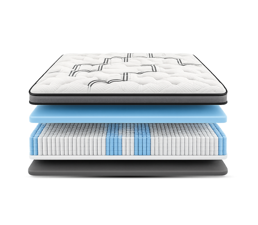 Drift Euro Top 12" Wrapped Coils Mattress by Diamond