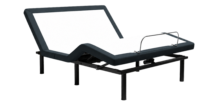 SBKD3 Adjustable Base shown in a zero-gravity position with head and foot elevation, featuring wireless control and a zero-clearance design for platform bed compatibility.
