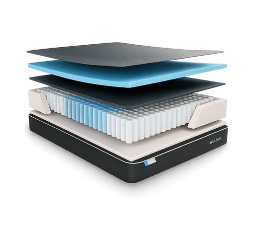 Ice Cloud 14" Coolsync™ Hybrid Mattress by Malouf