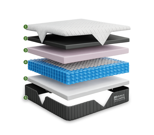 Venus Williams Legend 14" Hybrid Mattress by GhostBed