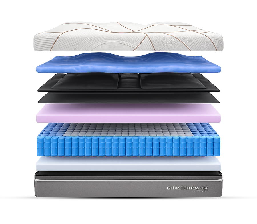 GhostBed 12" Massage Medium Hybrid Mattress