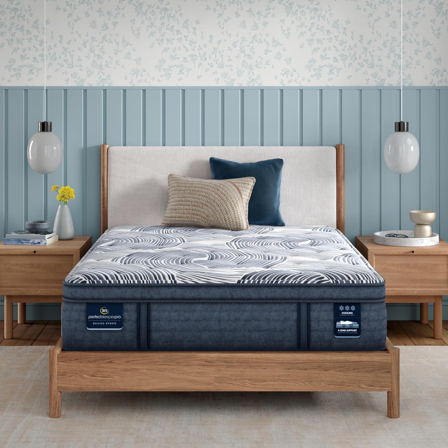 Perfect Sleeper Pro Edinburgh 15 Inch Latex Hybrid Plush Pillow Top Mattress