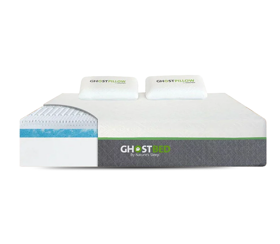 GhostBed Elite 12" Memory Foam Mattress – Medium Feel