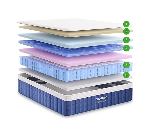 GhostBed Performance 14" Mattress – Cool Ice Cover Hybrid