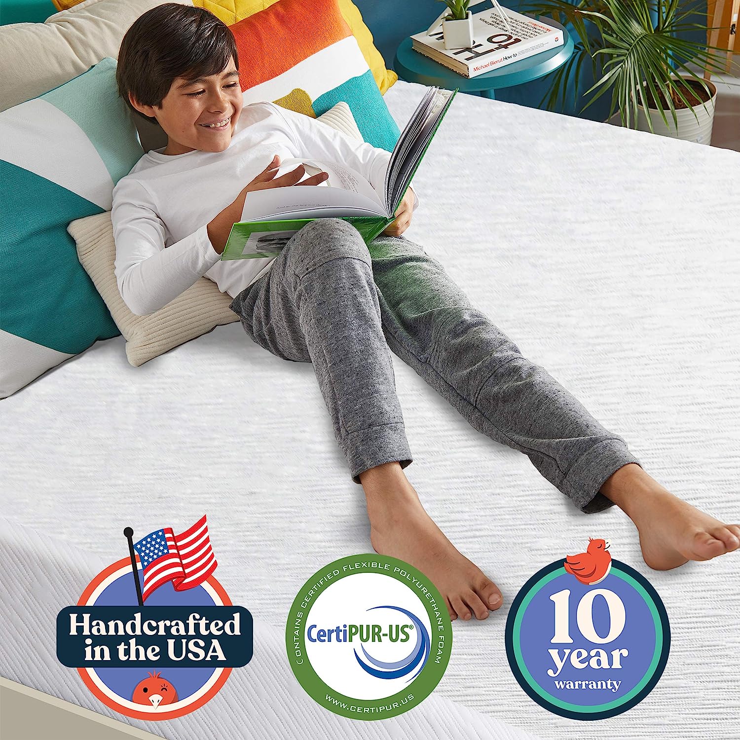 Visco Memory Foam 8 Inch Medium Pillow Top Cooling Gel Mattress by Corsicana