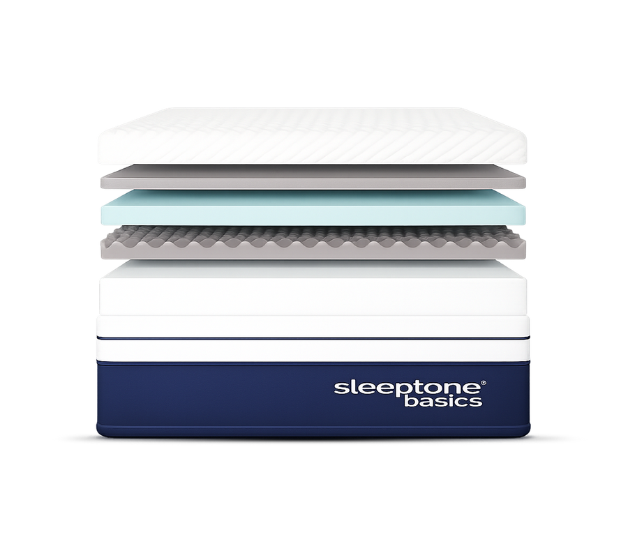 Sleeptone 12" Memory Foam Mattress – Adjustable Comfort from Plush to Firm