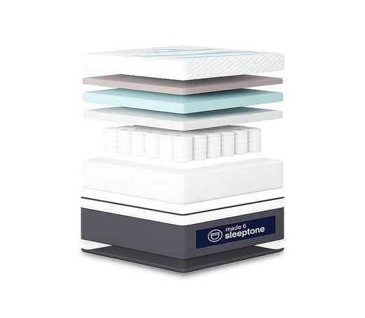 Sleeptone 12" Hybrid Spring Mattress – Adjustable Comfort from Plush to Firm