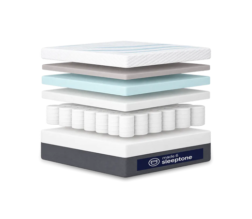 Sleeptone 12" Hybrid Spring Mattress – Adjustable Comfort from Plush to Firm