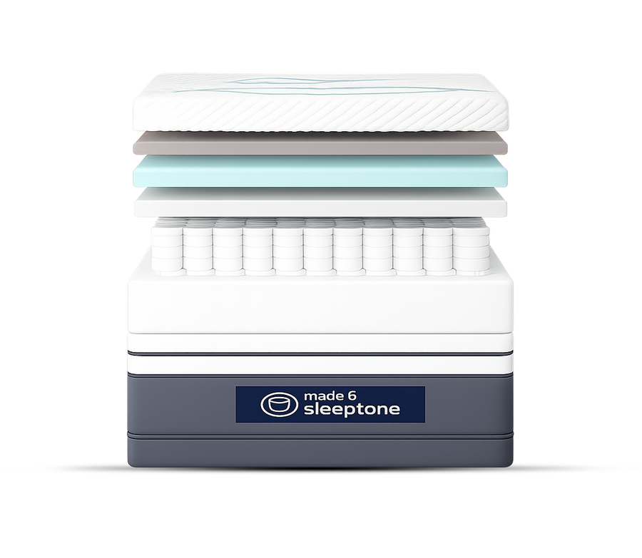 Sleeptone 12" Hybrid Spring Mattress – Adjustable Comfort from Plush to Firm