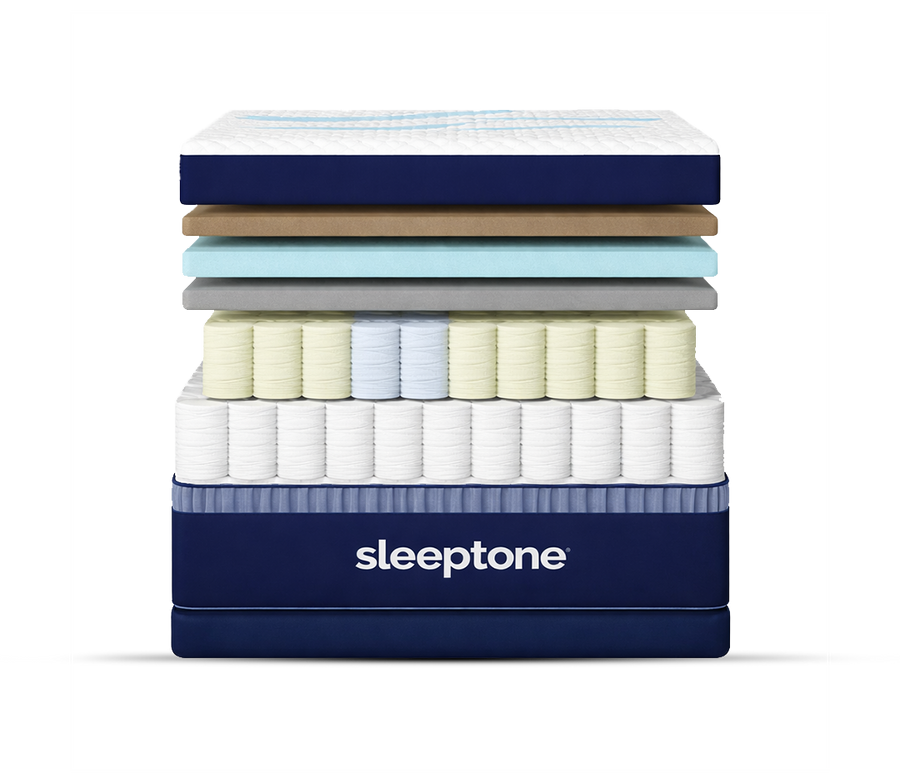 Sleeptone 14'' Hybrid Coil Mattress – Adjustable Comfort from Plush to Firm