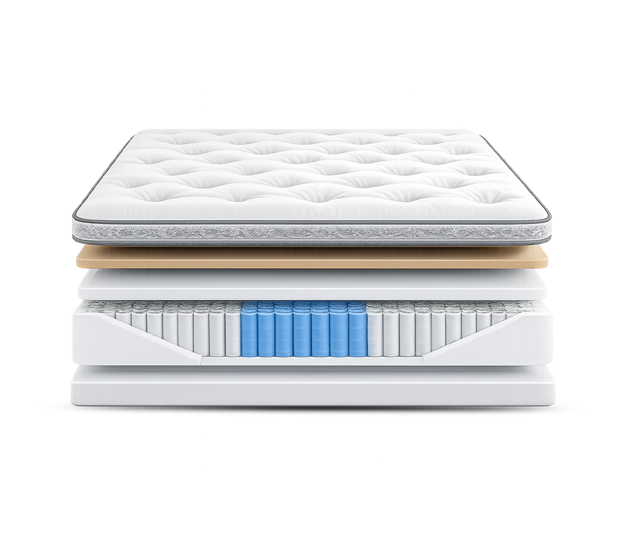 Monaco Tufted Euro Top 15" Mattress by Diamond
