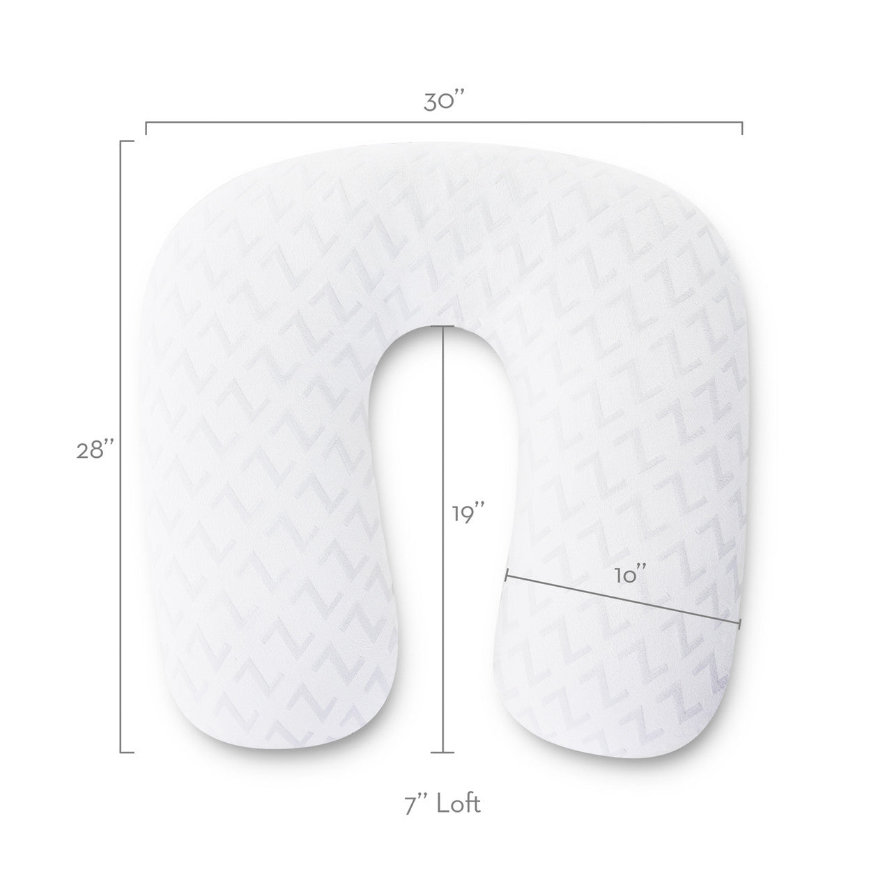 Horseshoe Pregnancy Pillow by Malouf