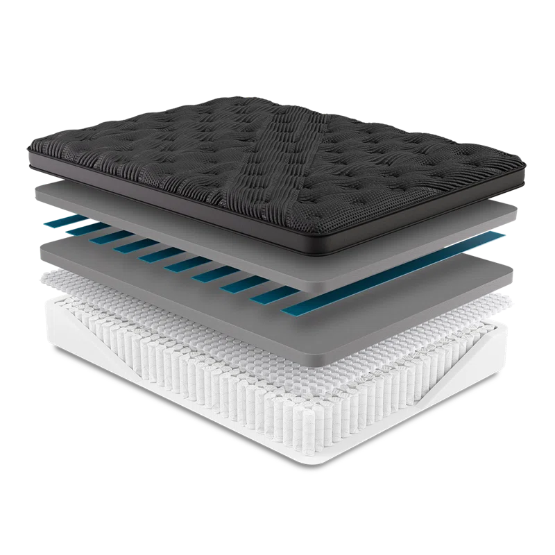 Black Diamond Lux Quilted Hybrid Mattress by Diamond