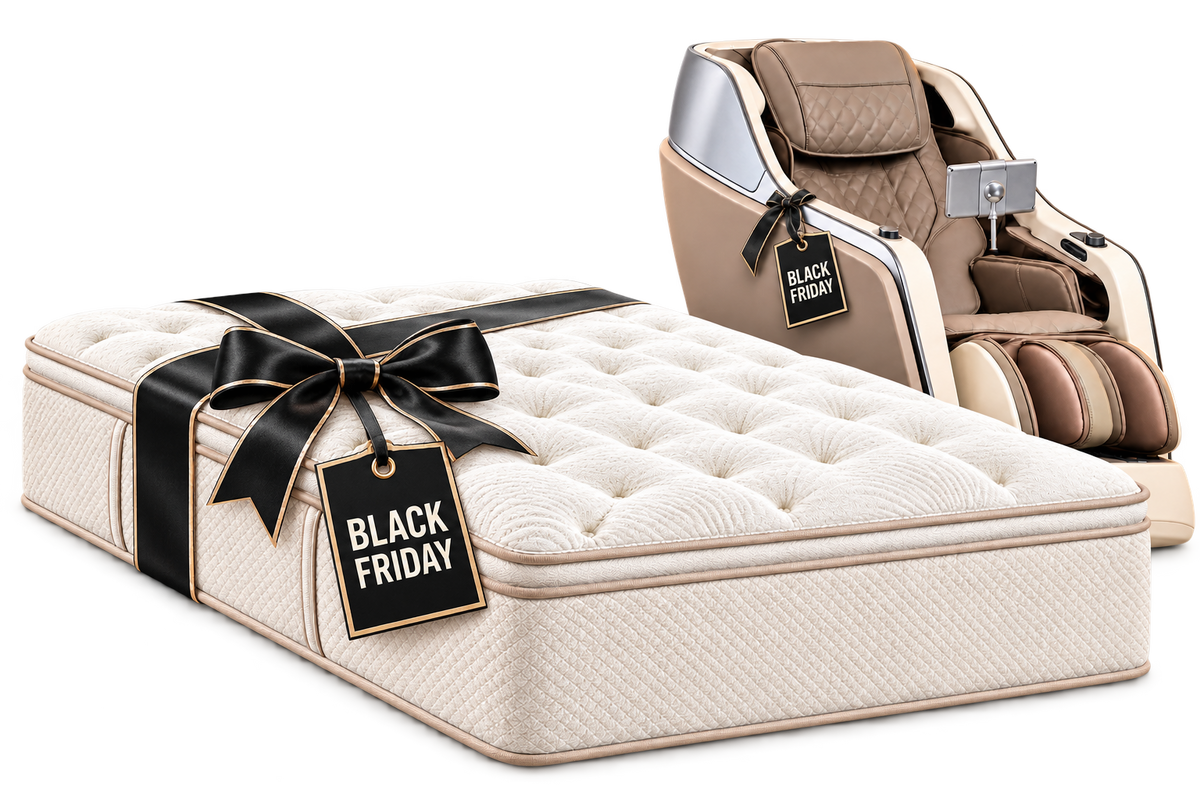 Mattress on a bed frame
