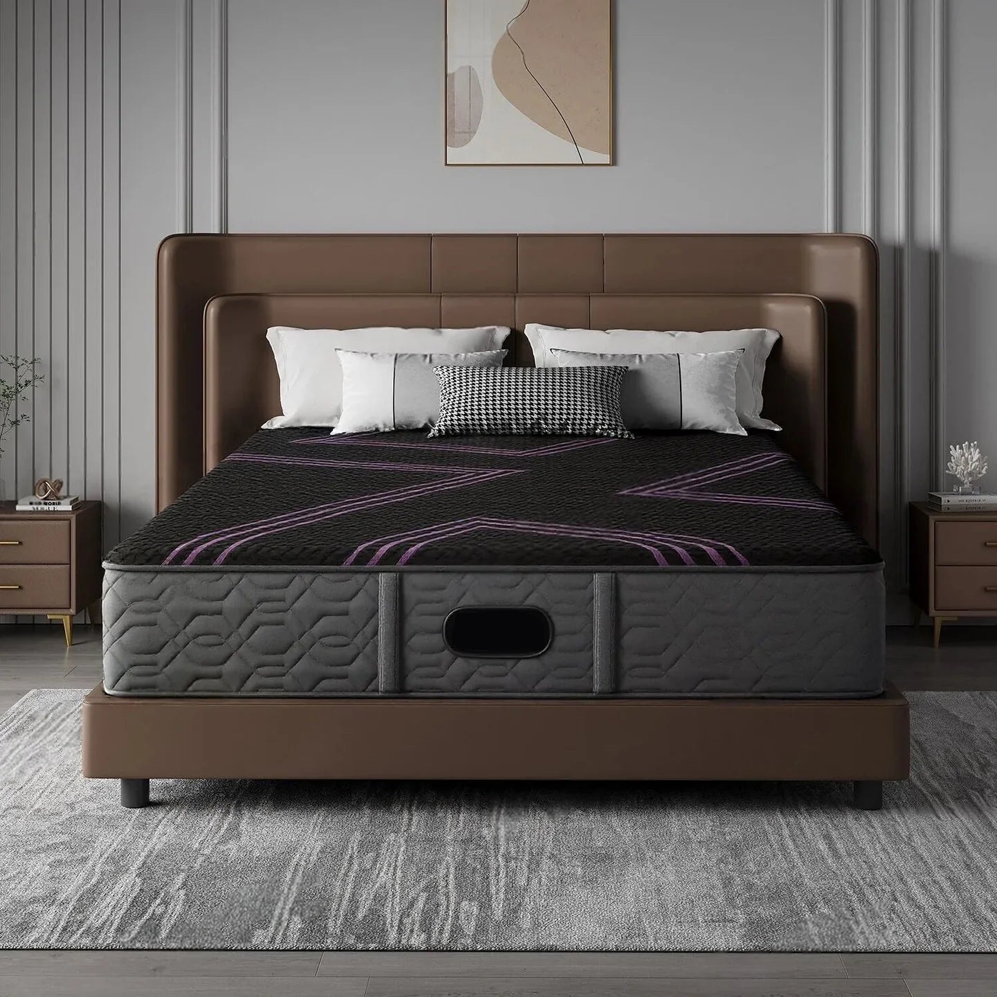 4i Custom Adjustable Bed iDealBed & Black Hybrid Series Two Plush 14" Mattress (Bundle Price)