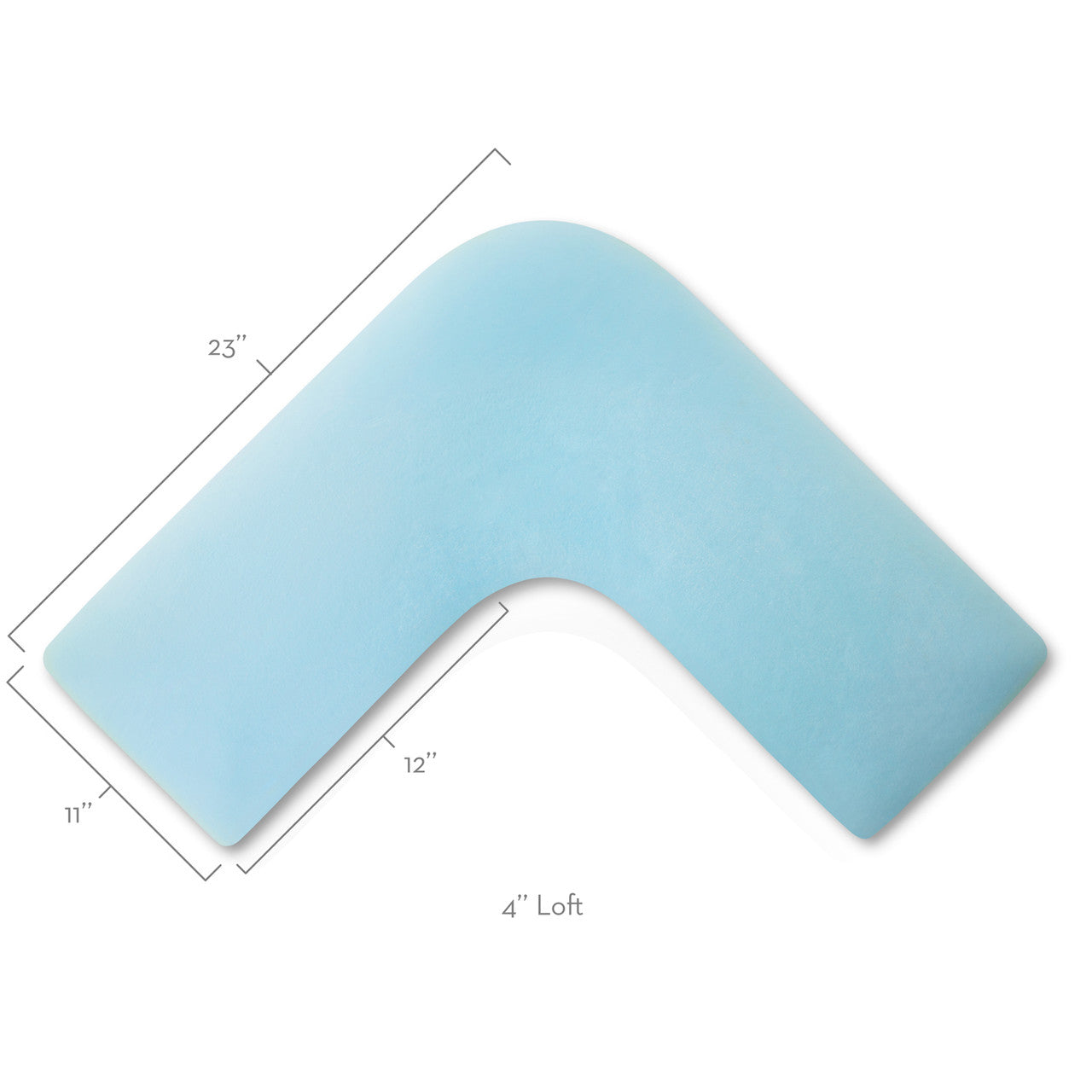 L-Shape Pillow With Gel Dough by Malouf