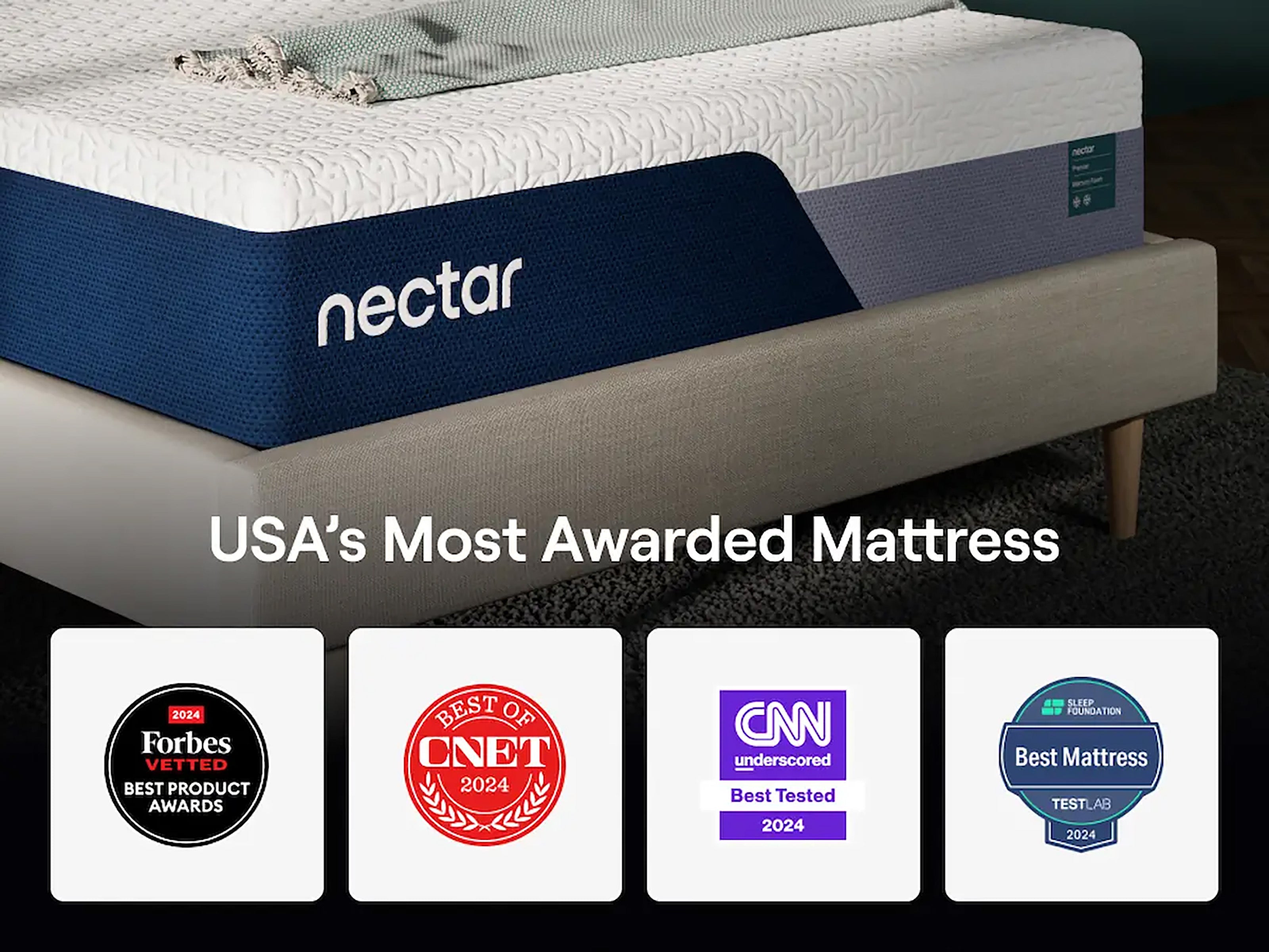 Nectar Premier Memory Foam Medium Firm 13" Mattress