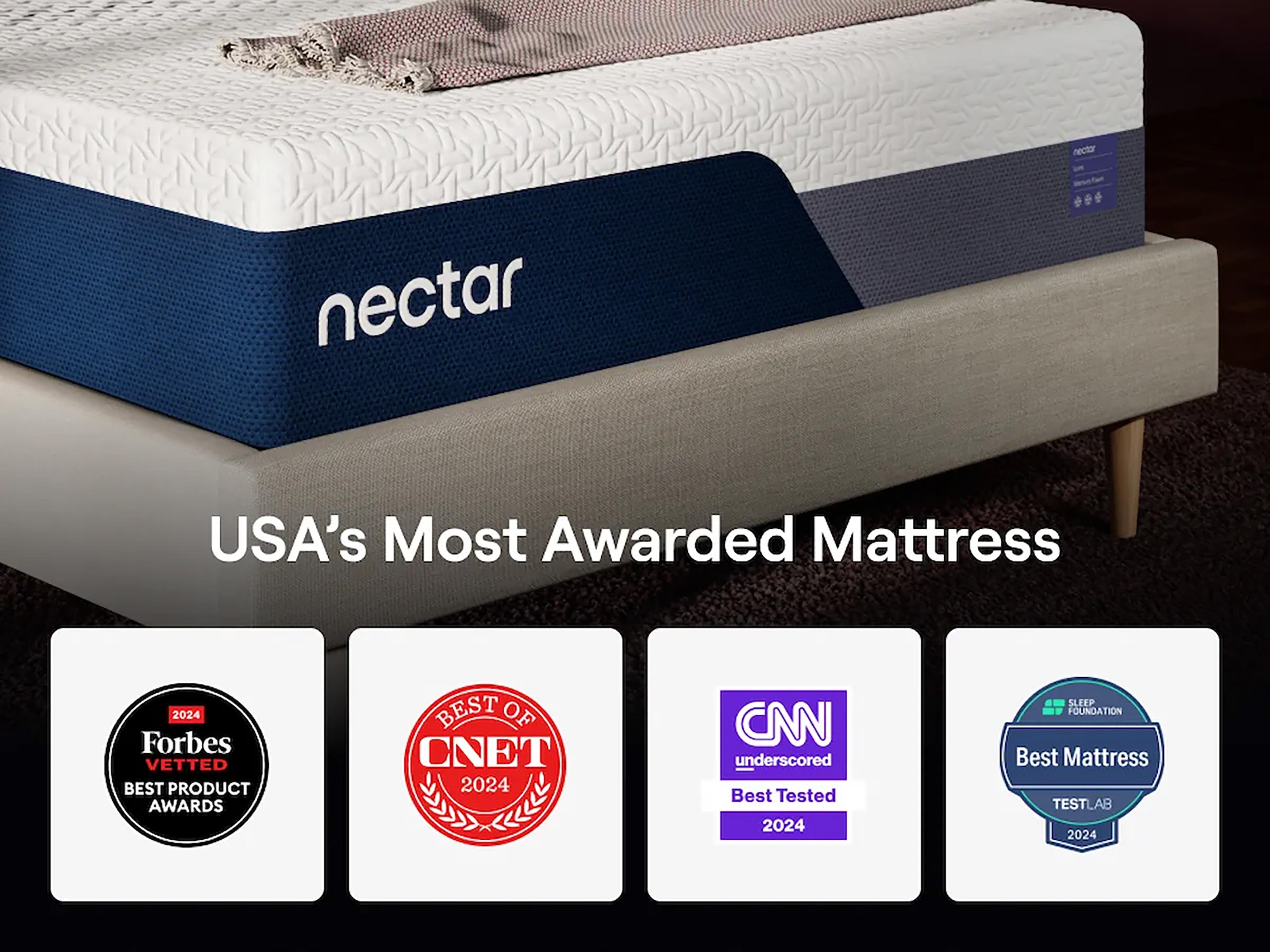 Nectar Luxe Memory Foam Medium Plush 14" Mattress