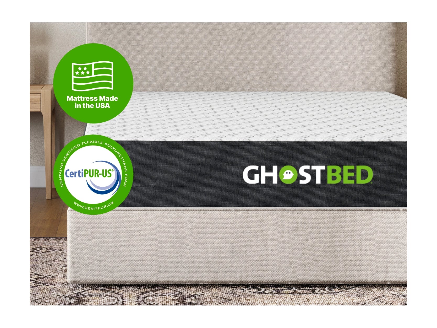 GhostBed Memory Foam Medium Plush 10