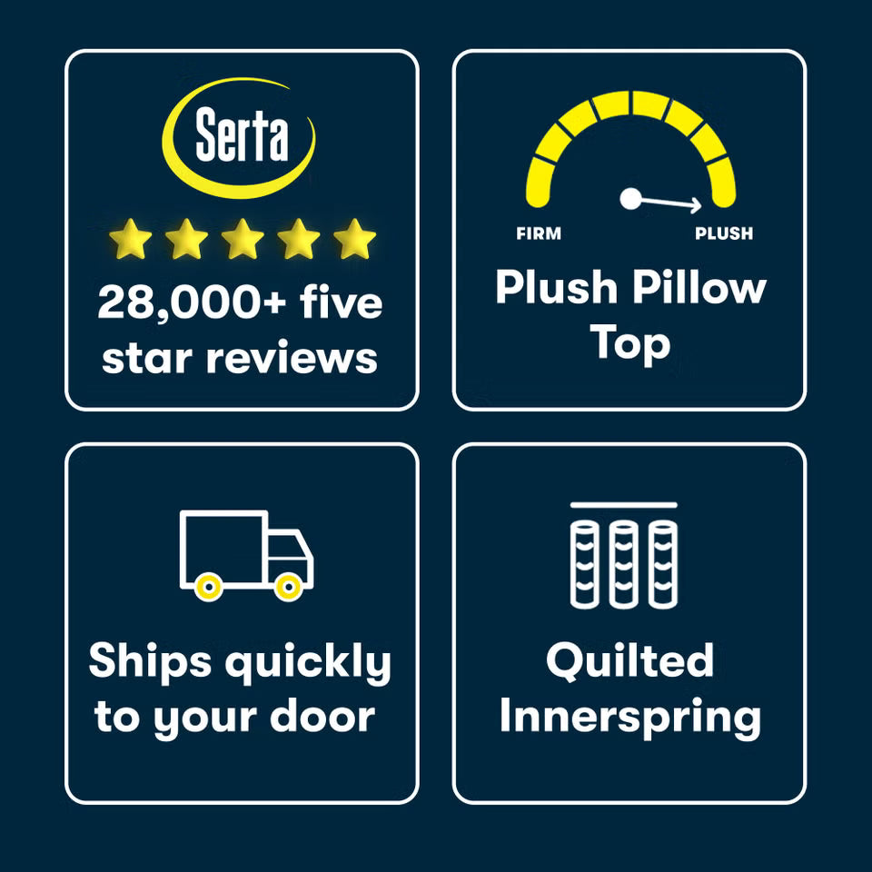 Serta Perfect Day 10" Plush Pillow Top Mattress