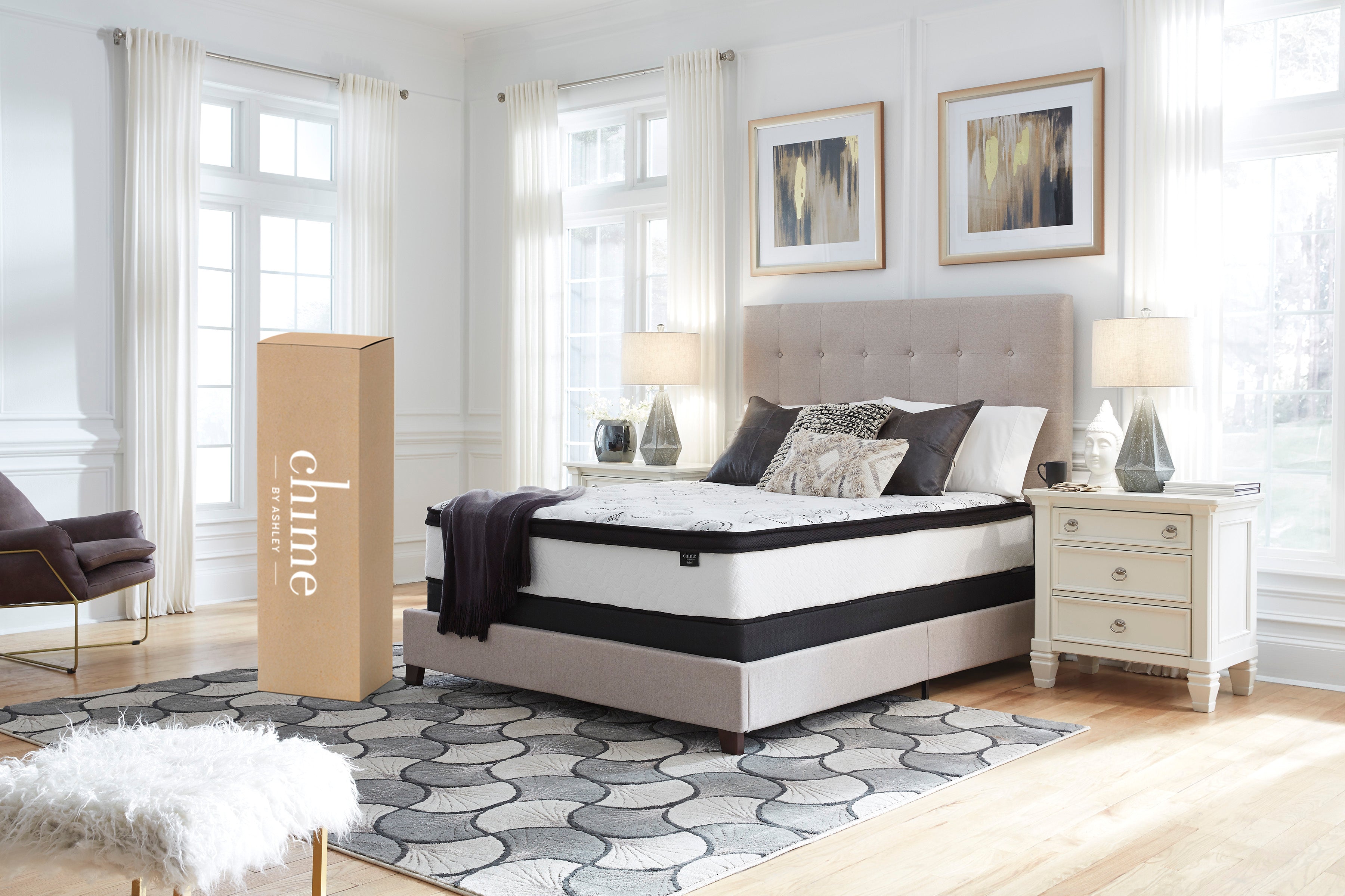 Chime Hybrid Plush 12 inch Mattress in a Box by Ashley