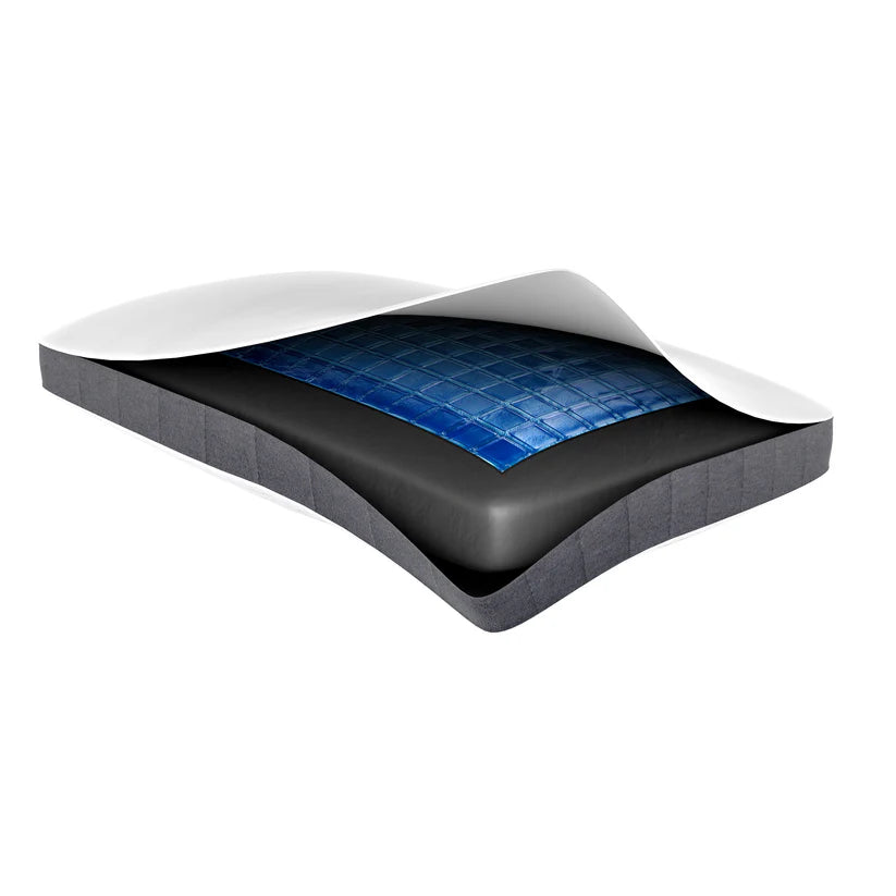 Bamboo Charcoal and Cooling Gel Memory Foam Pillow- 2 Sided Pillow By South Bay