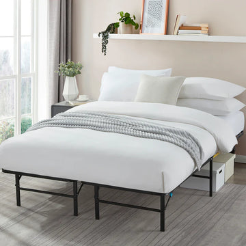 SleepTone Foldable Metal Platform Storage Bed Frame