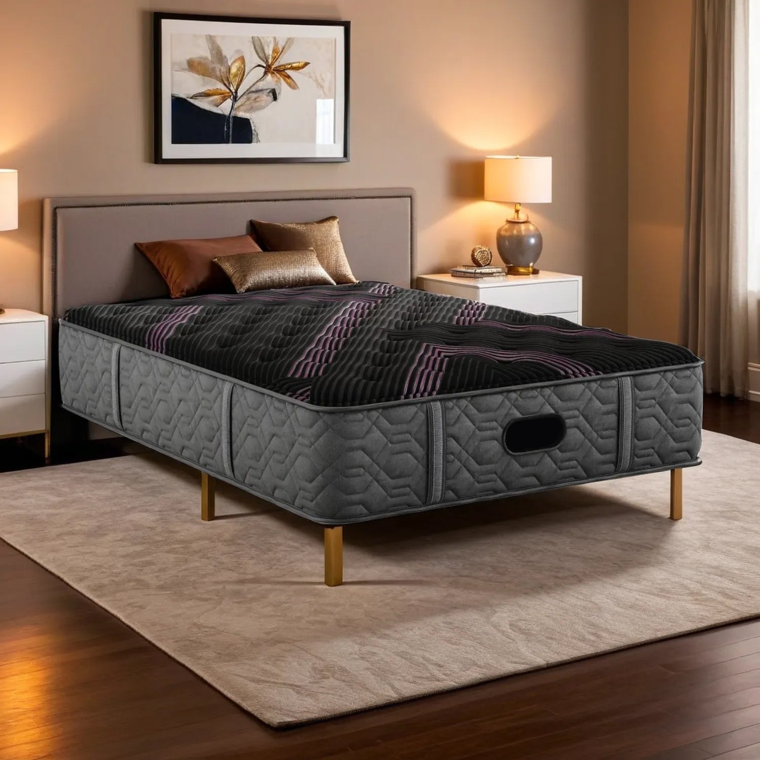 6i Custom Adjustable Bed iDealBed & Black Series Two Medium Mattress (Bundle Price)